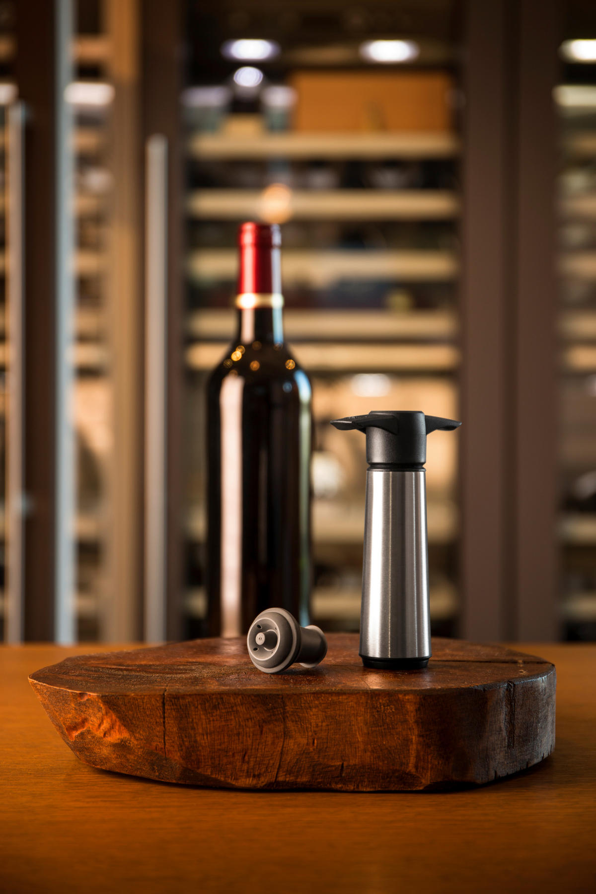 SET ZA VINO  - Basics, metal/plastika - Vacu Vin