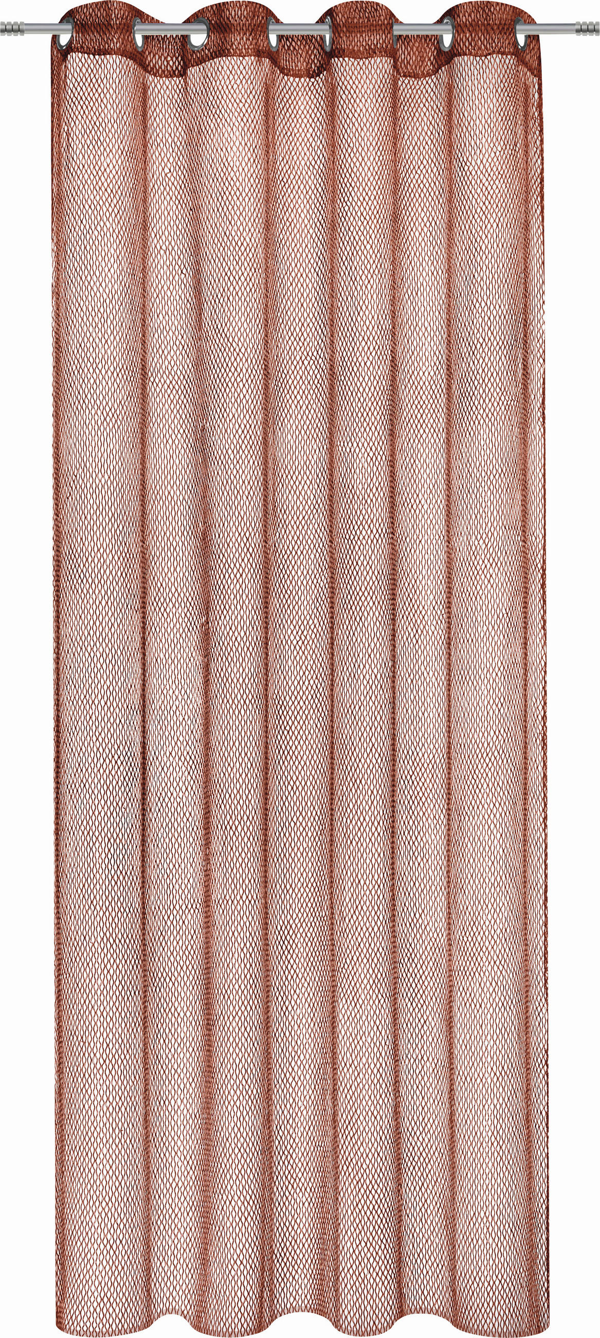 ZAVESA SA KARIKAMA bakarna - bakarna, Dizajnerski, tekstil (140/245cm) - Esposa