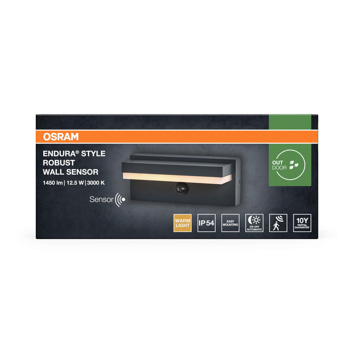 LED-AUßENLEUCHTE 20,6/8,8/8,6 cm   - Dunkelgrau, Basics, Kunststoff/Metall (20,6/8,8/8,6cm) - Osram