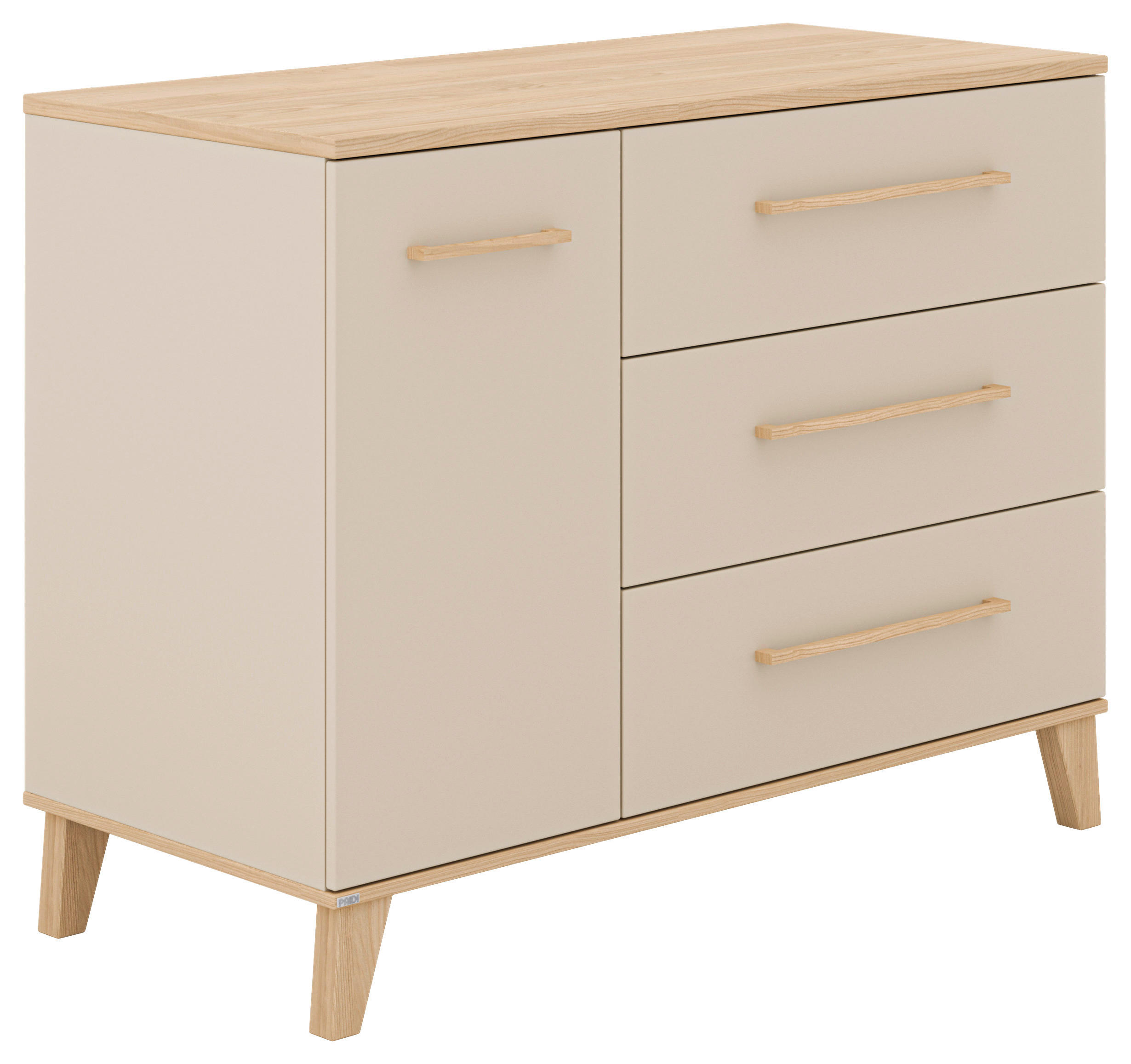 SIDEBOARD MALIO  in 123,5/94,9/55,6 cm  - Kaschmir/Beige, Design, Holzwerkstoff (123,5/94,9/55,6cm) - Paidi