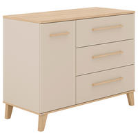 SIDEBOARD 123,5/94,9/55,6 cm  in Naturfarben, Beige, Kaschmir  - Kaschmir/Beige, Design, Holzwerkstoff (123,5/94,9/55,6cm) - Paidi