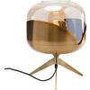 TISCHLEUCHTE 27/35/27 cm   - Transparent/Goldfarben, Design, Glas/Metall (27/35/27cm) - Kare-Design