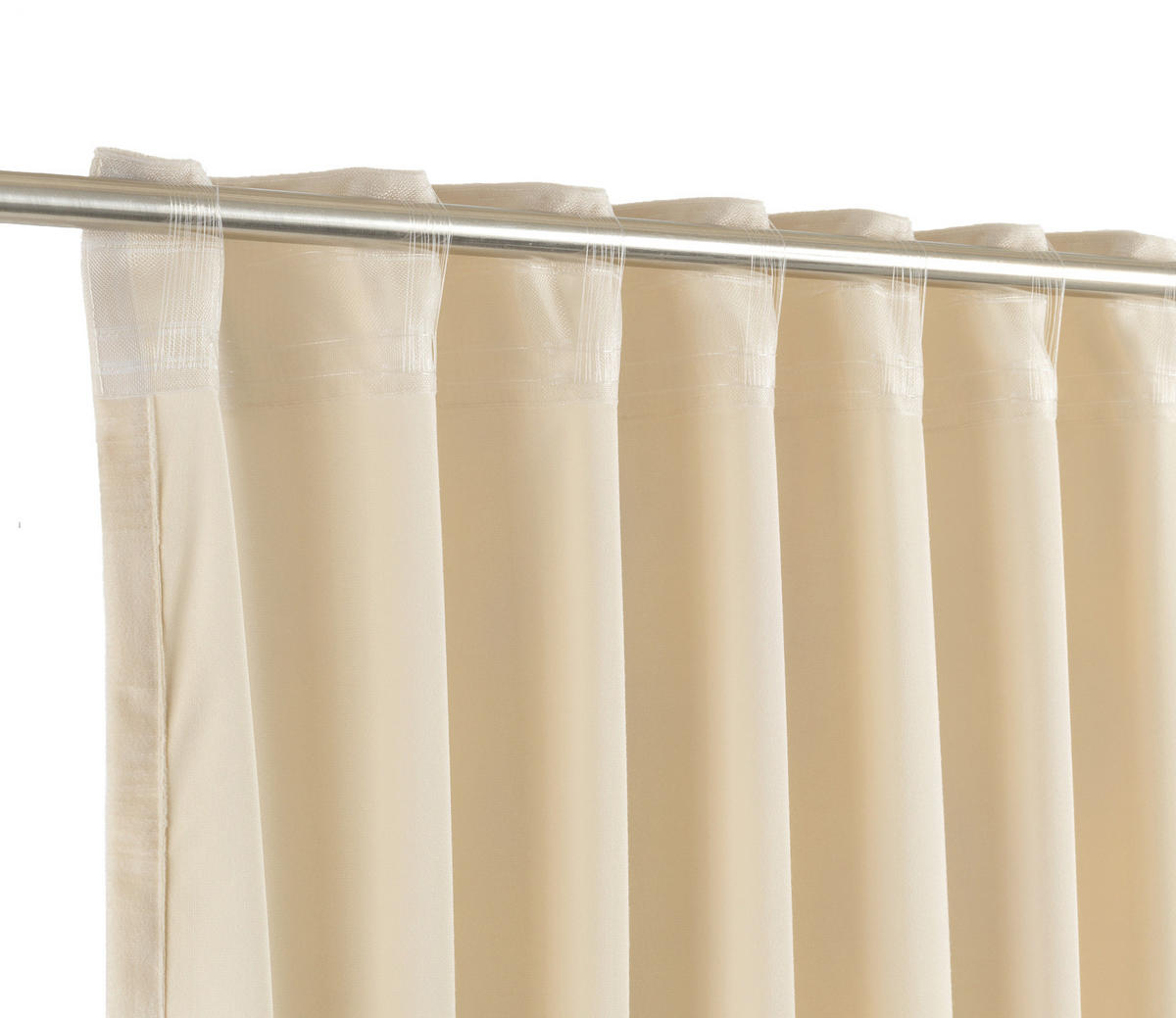 HOTOVÝ ZÁVĚS, neprůsvitné, 130/250 cm - krémová/béžová, Basics, textil (130/250cm) - Musterring