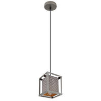 VISEČA SVETILKA  Thomas   17/17/120 cm         E27 - zlate barve/srebrne barve, Design, kovina/tekstil (17/17/120cm) - Globo