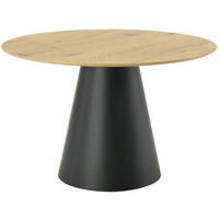 ESSTISCHHolzwerkstoff 120/120/75 cm   - Eichefarben/Schwarz, Modern, Holzwerkstoff (120/120/75cm) - Livetastic