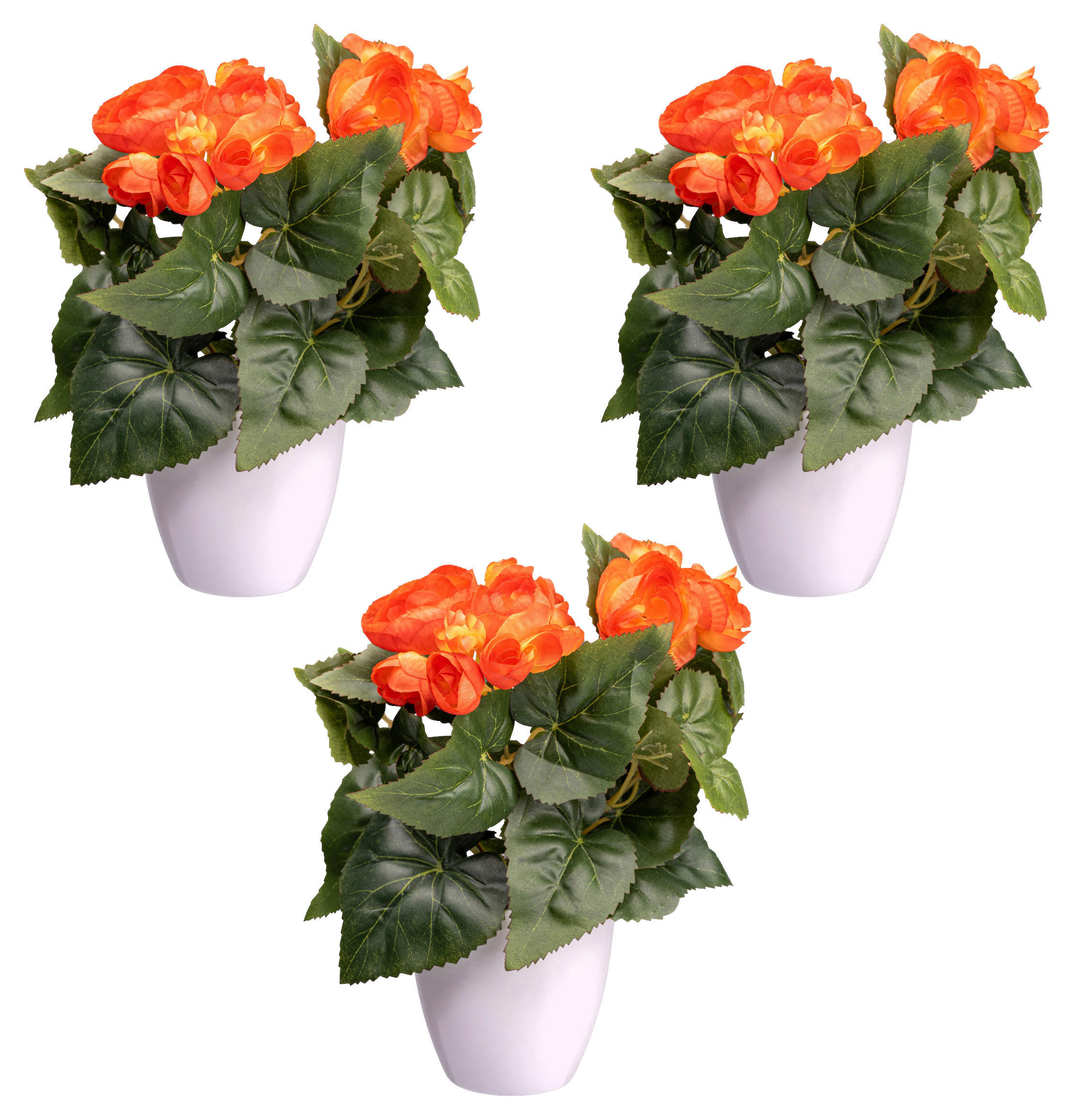 KUNSTPFLANZE 24 cm  - Gelb/Orange, Design, Kunststoff (24cm) - P & B