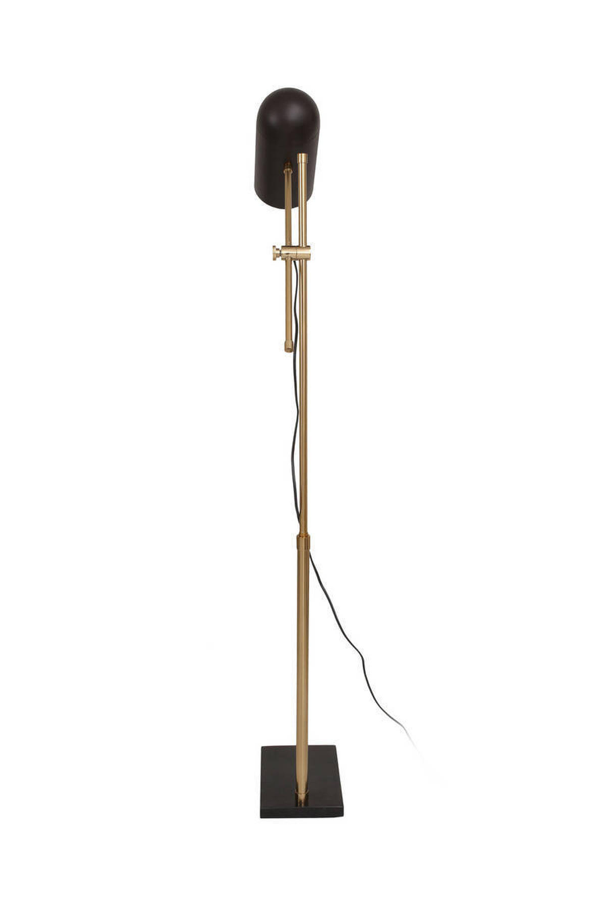 STEHLEUCHTE - Goldfarben/Braun, Trend, Kunststoff/Stein (58/138/18cm) - Kayoom