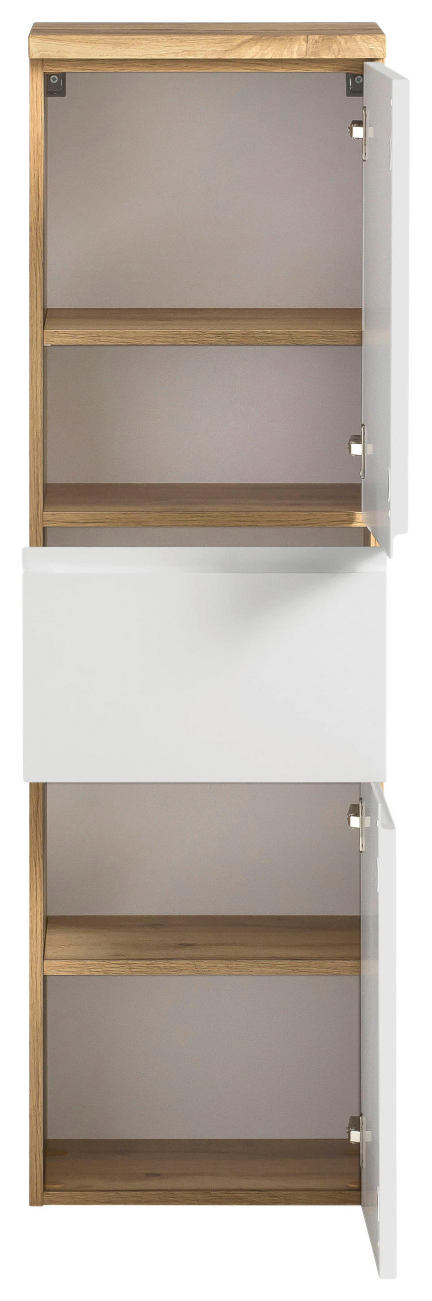 MIDISCHRANK 40/130/35 cm  - Eiche Wotan/Weiß, MODERN, Holzwerkstoff (40/130/35cm) - Held