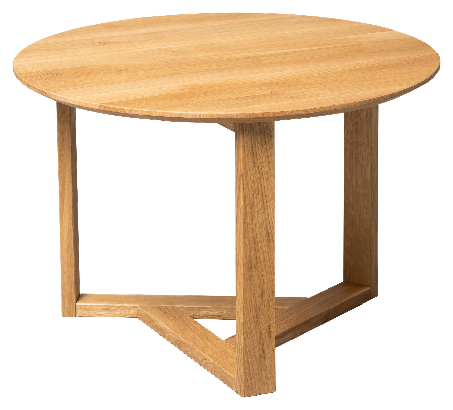 COUCHTISCH Wildeiche massiv 65/65/45 cm rund Wildeiche  - Wildeiche, Design, Holz (65/65/45cm) - Linea Natura