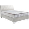 BOXSPRINGBETT 140/200 cm  in Hellgrau  - Chromfarben/Hellgrau, KONVENTIONELL, Kunststoff/Textil (140/200cm) - Hom`in