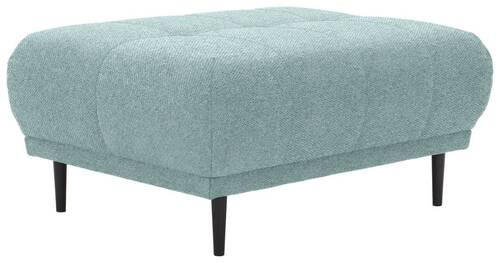 HOCKER in Textil Türkis  - Türkis/Schwarz, Design, Holz/Textil (93/45/77cm) - Stylife