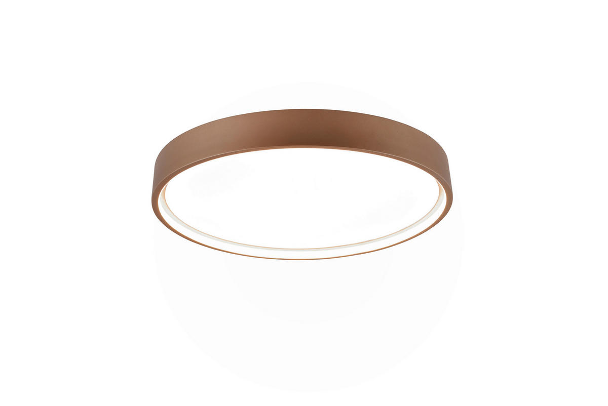 LED-DECKENLEUCHTE Doha 45/5,5 cm   - Braun, MODERN, Metall (45/5,5cm) - Trio Leuchten