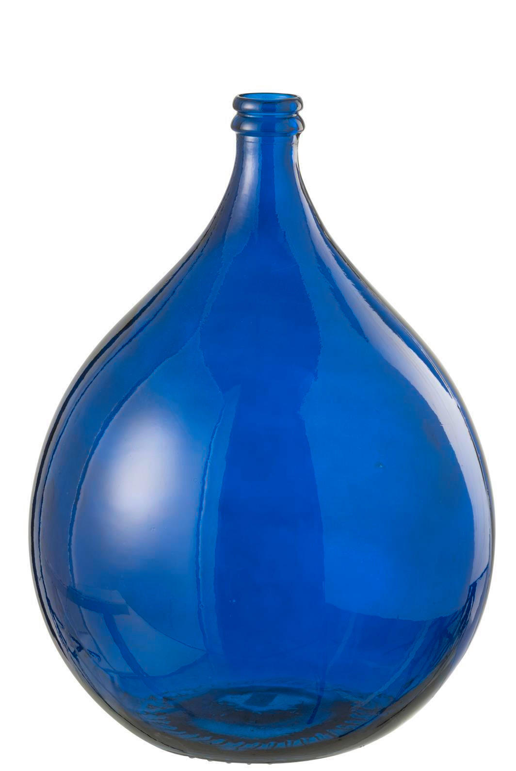 DEKOVASE  - Blau, Basics, Glas (40/40/56cm)
