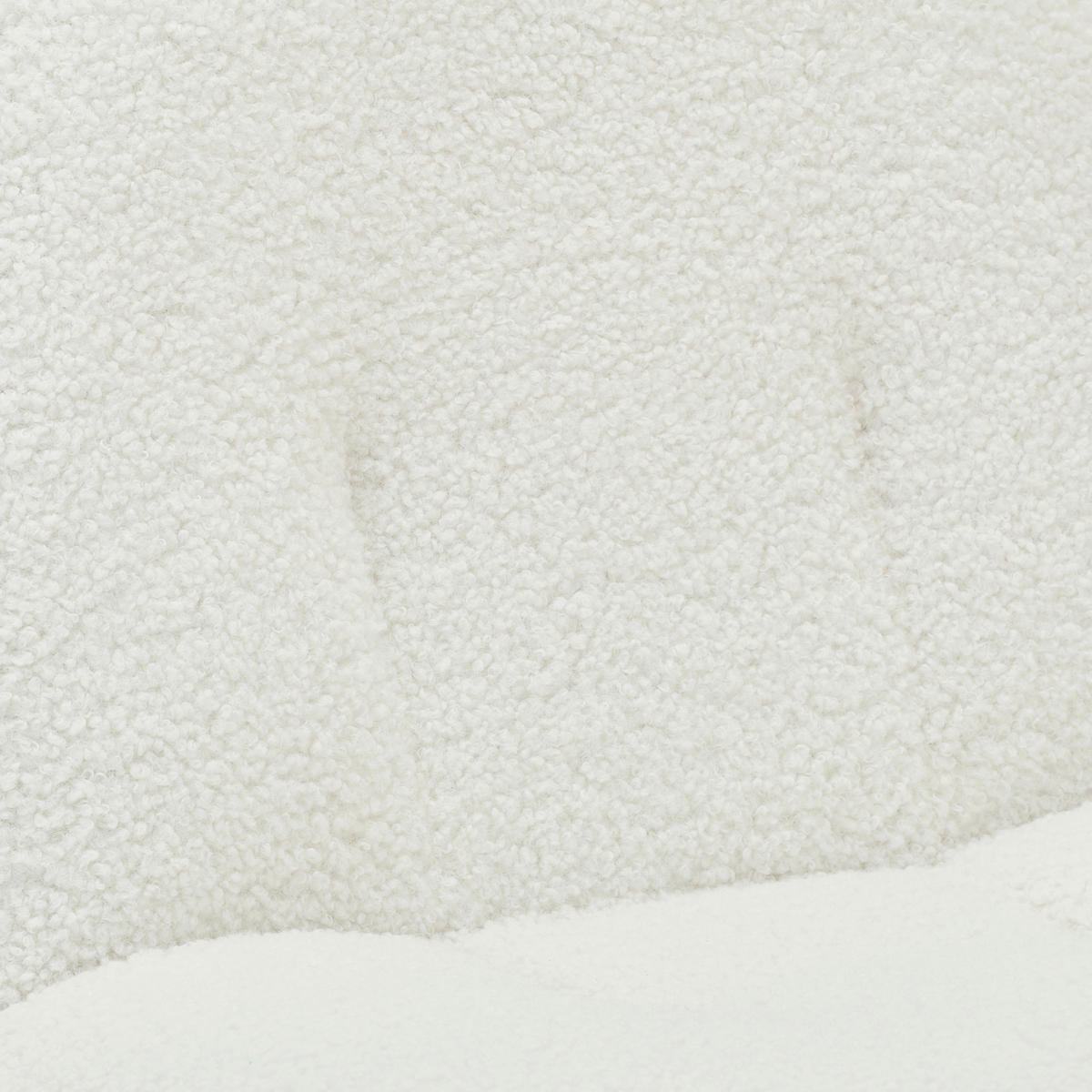 SESSEL Bouclé Weiß    - Schwarz/Weiß, MODERN, Textil/Metall (74/67/93cm) - MID.YOU