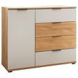 SIDEBOARD 120/96/38 cm  - Eichefarben/Hellgrau, Design, Holz/Holzwerkstoff (120/96/38cm) - Xora