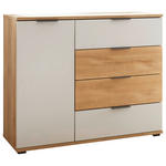 SIDEBOARD 120/96/38 cm  - Eichefarben/Hellgrau, Design, Holz/Holzwerkstoff (120/96/38cm) - Xora