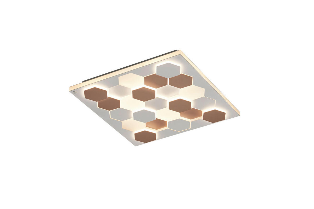 LED-DECKENLEUCHTE Cifavo   - Weiß, Design, Metall (55/55/7,5cm) - Cinque