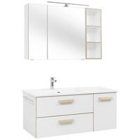 BADEZIMMER  in 113 cm  - Weiss, Konventionell, Glas/Holzwerkstoff (113cm) - Dieter Knoll
