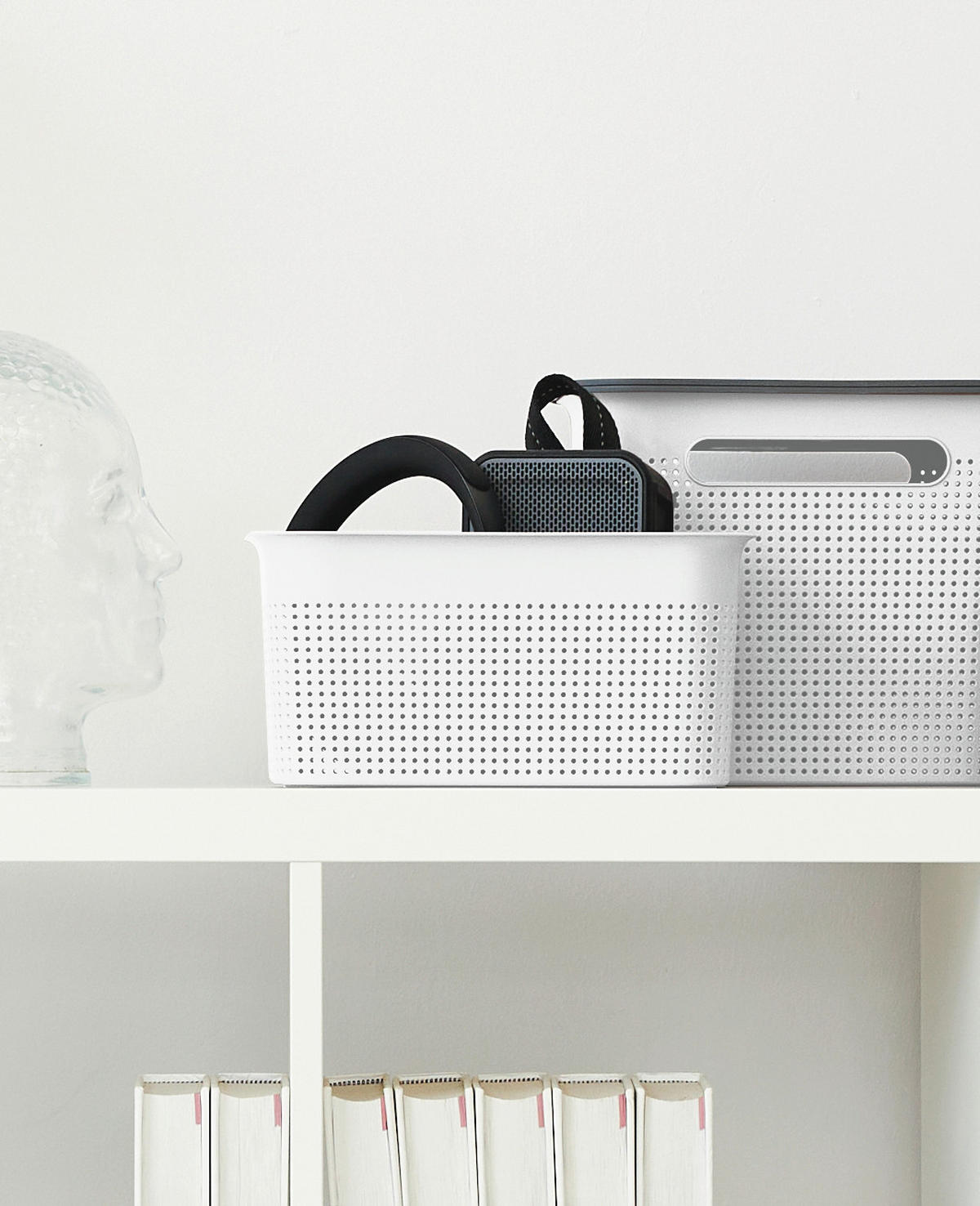 BOX    26,2/18/21,1 cm  - Weiß, Basics, Kunststoff (26,2/18/21,1cm) - Rotho