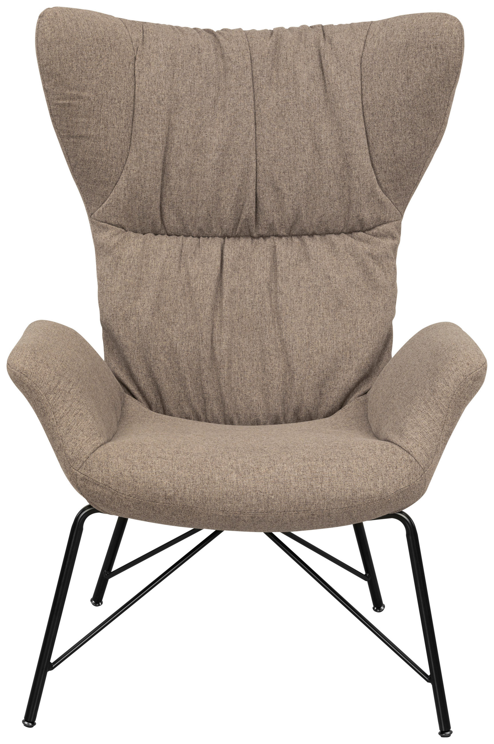 Thumbnail - Mid.you Ohrensessel, Braun, Textil, 76x108x80 cm, Wohnzimmer, Sessel, Ohrensessel