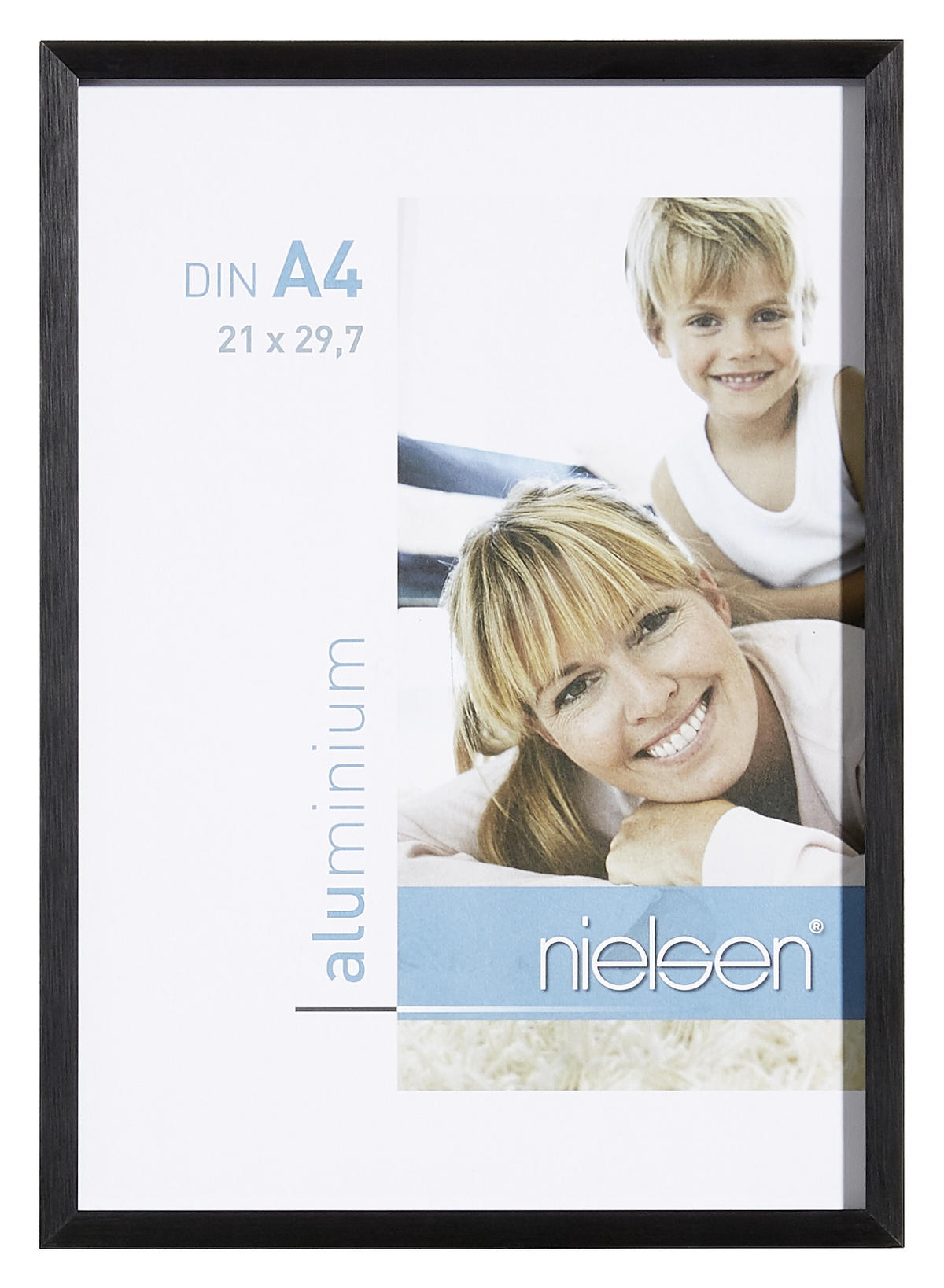 BILDERRAHMEN 21/29.7 cm  - Schwarz, Basics, Metall (21/29.7cm) - Nielsen