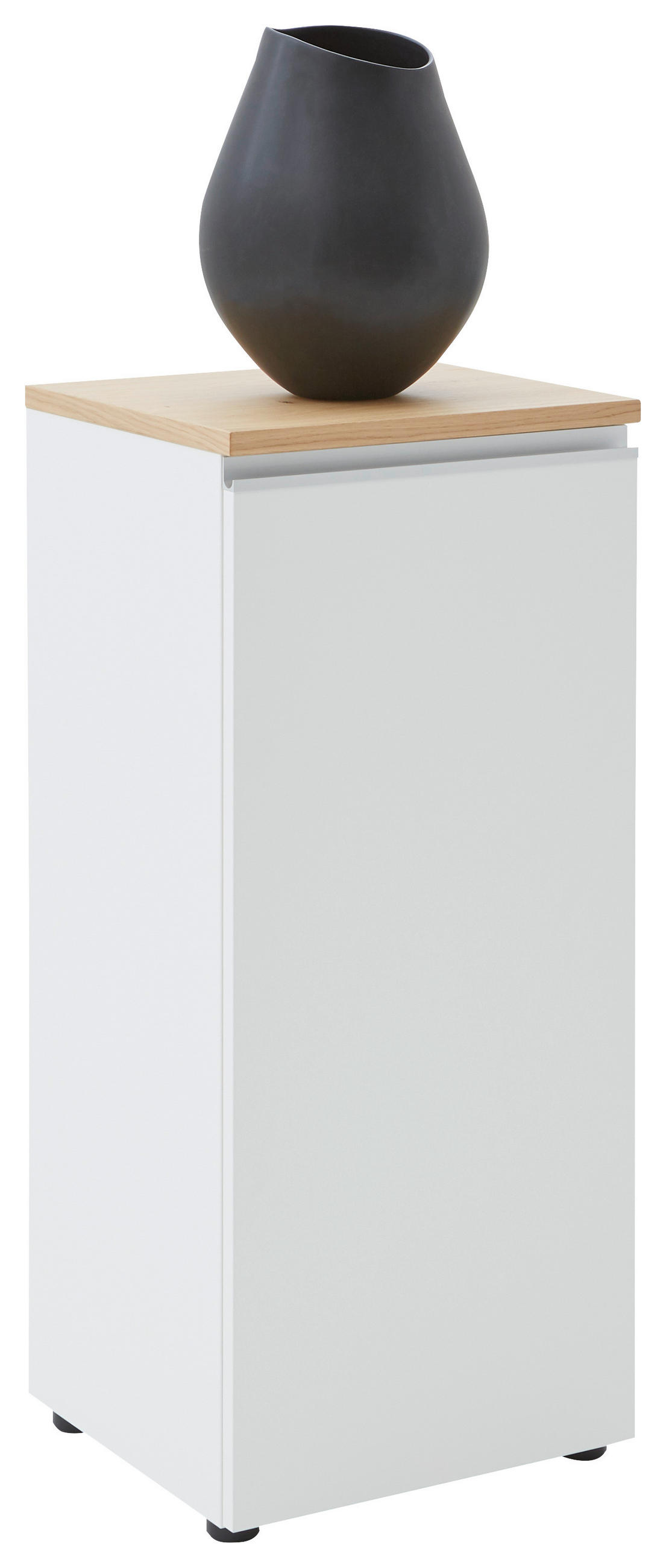 KOMMODE 45/102/41 cm Weiss  - Weiss/Eichefarben, Design, Holz/Holzwerkstoff (45/102/41cm) - Dieter Knoll