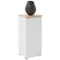 KOMMODE 45/102/41 cm Weiss  - Weiss/Eichefarben, Design, Holz/Holzwerkstoff (45/102/41cm) - Dieter Knoll