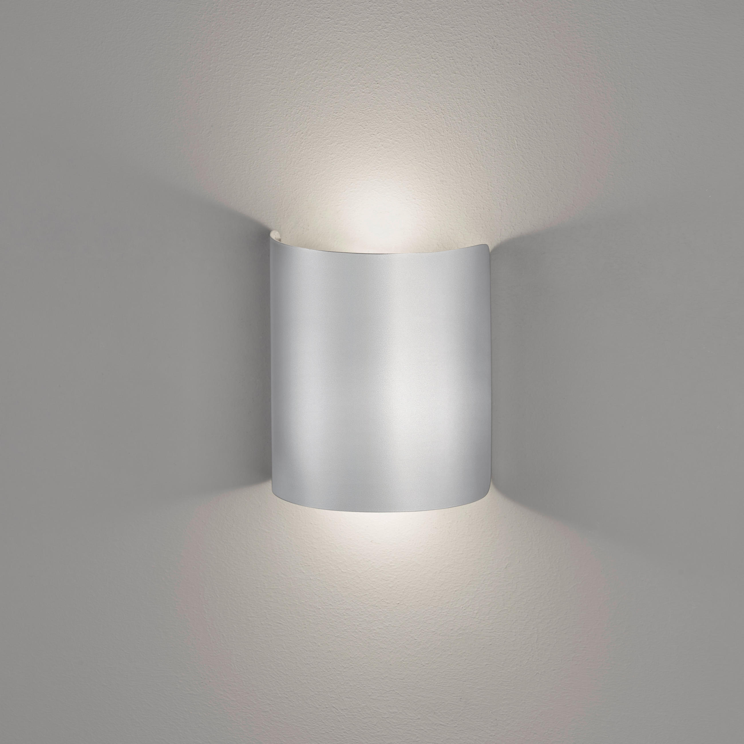 LED-WANDLEUCHTE 12/15/6,5 cm   - Silberfarben, Design, Metall (12/15/6,5cm) - Fischer & Honsel
