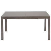GARTENTISCH 150/89,5/75,5 cm Metall, Glas rechteckig  - Braun, MODERN, Glas/Metall (150/89,5/75,5cm) - Gardenson