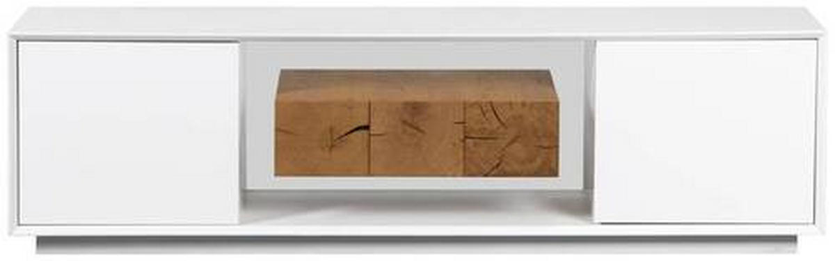LOWBOARD  in 170/47/40 cm  - Weiss/Eichefarben, Design, Holz/Holzwerkstoff (170/47/40cm) - MID.YOU