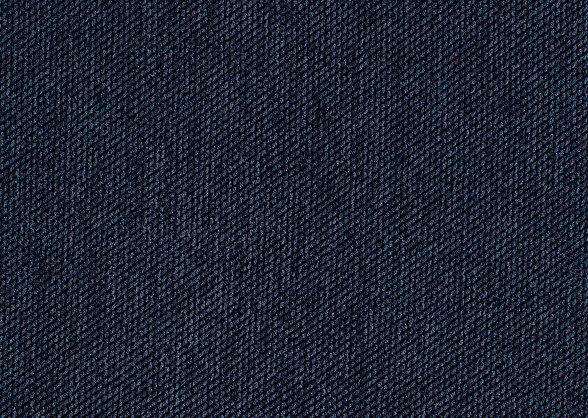 BOXSPRINGSOFA in Webstoff Dunkelblau  - Schwarz/Dunkelblau, Design, Textil/Metall (202/93/100cm) - Novel