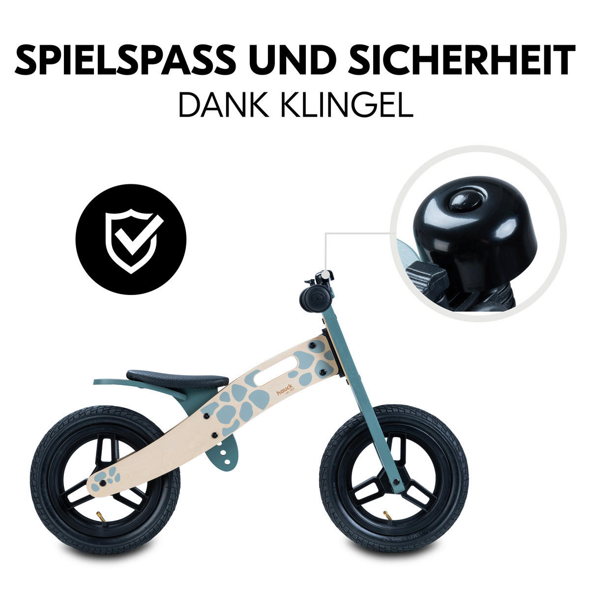 LAUFRAD BALANCE N RIDE  - Blaugrau, Basics, Holz/Kunststoff (39,5/55/85cm) - Hauck