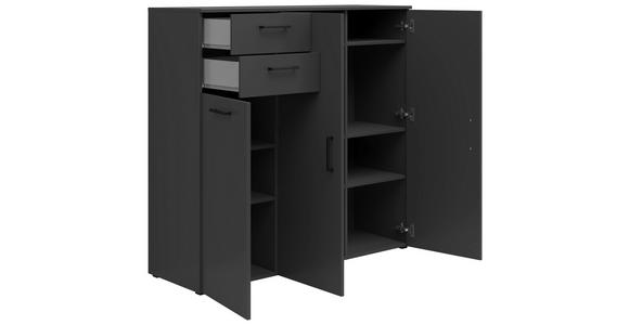 KOMMODE 120/115/40 cm in Graphitfarben - Anthrazit/Schwarz, MODERN, Holzwerkstoff/Kunststoff (120/115/40cm) - Carryhome