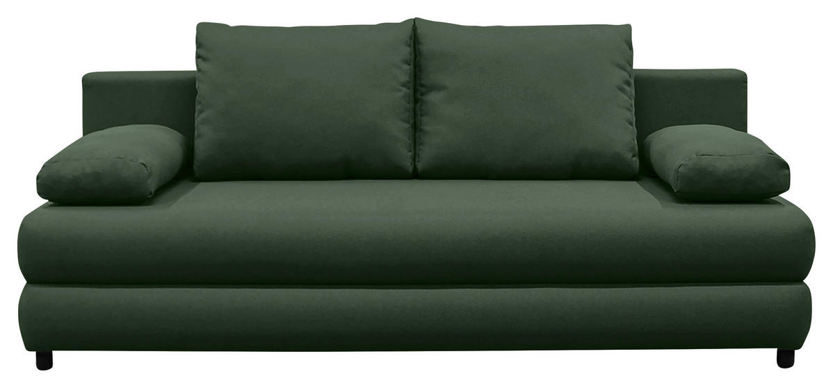 KANAPÉÁGY textil zöld  - fekete/mentazöld, Design, műanyag/textil (200/88/87cm) - P & B