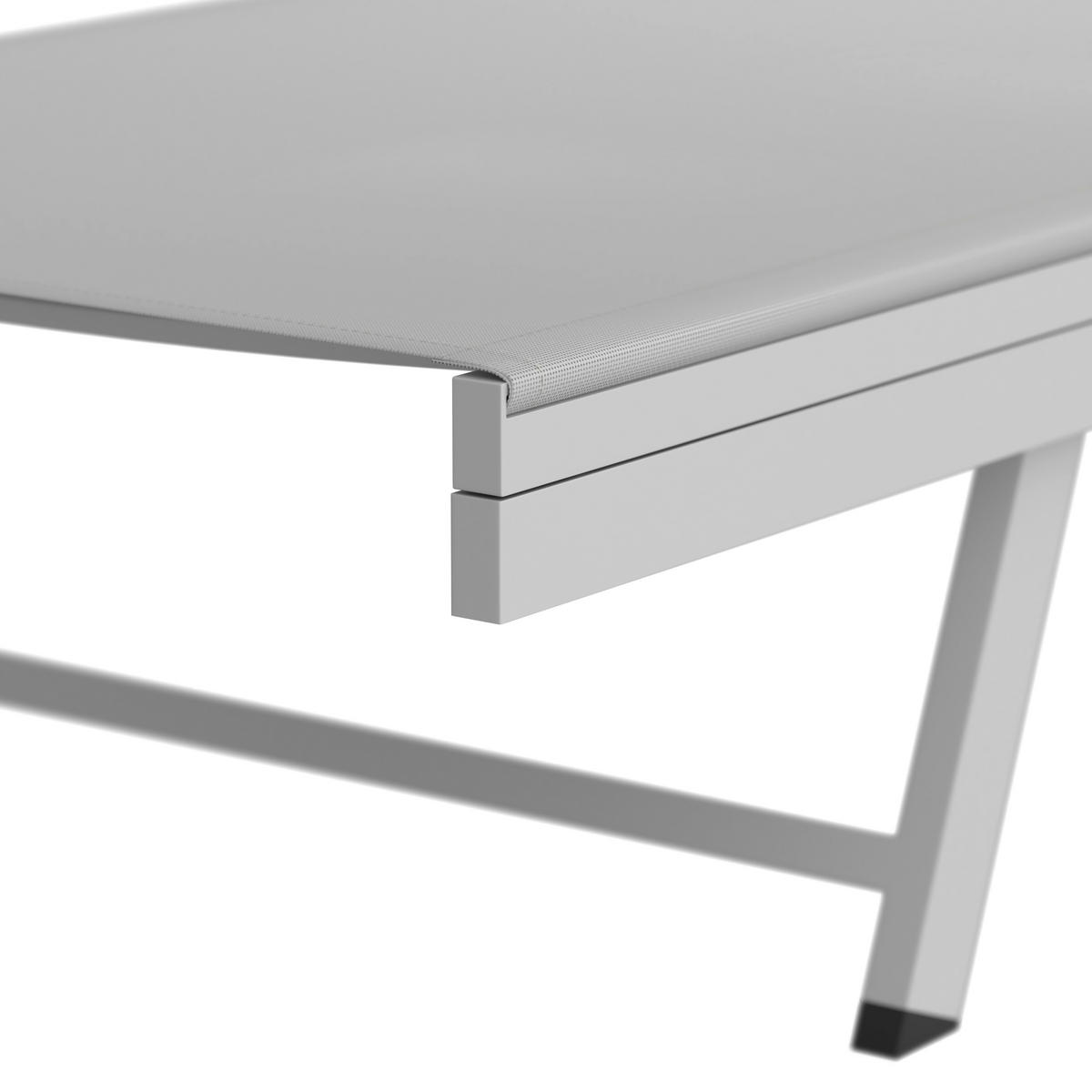 SONNENLIEGE 64/30/197 cm  - Weiß, MODERN, Textil/Metall (64/30/197cm) - Ambia Garden