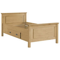 BETT 100/200 cm  in Laugenfarbig  - Laugenfarbig, ROMANTIK / LANDHAUS, Holz (100/200cm) - Boxxx