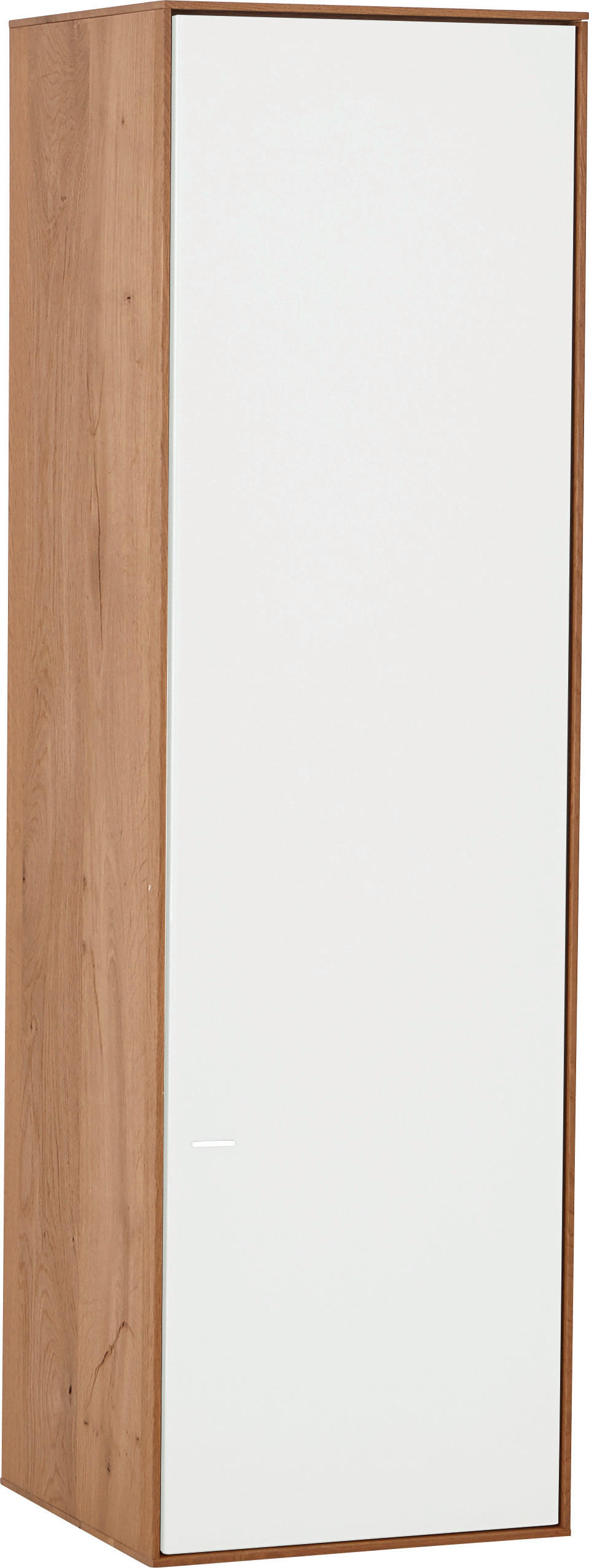 HÄNGEELEMENT Lago Lago Weiß, Eichefarben  40,5/136,5/39 cm  - Eichefarben/Weiß, Design, Glas/Holz (40,5/136,5/39cm) - Valnatura