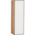 HÄNGEELEMENT Lago Lago Weiß, Eichefarben  40,5/136,5/39 cm  - Eichefarben/Weiß, Design, Glas/Holz (40,5/136,5/39cm) - Valnatura