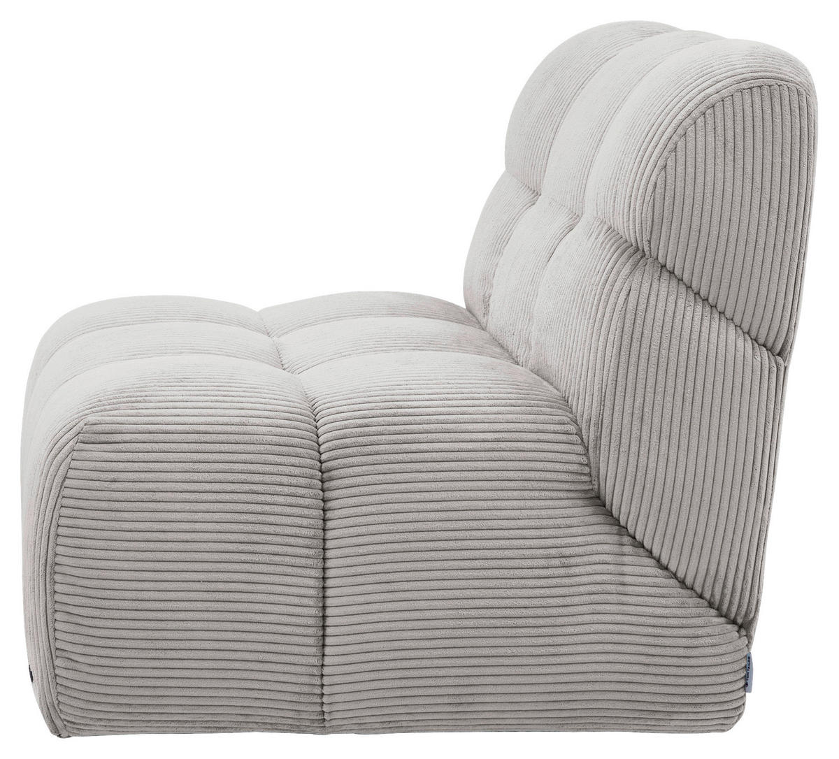 SESSEL in Cord Grau  - Schwarz/Grau, KONVENTIONELL, Textil/Metall (105/78/90cm) - Tom Tailor