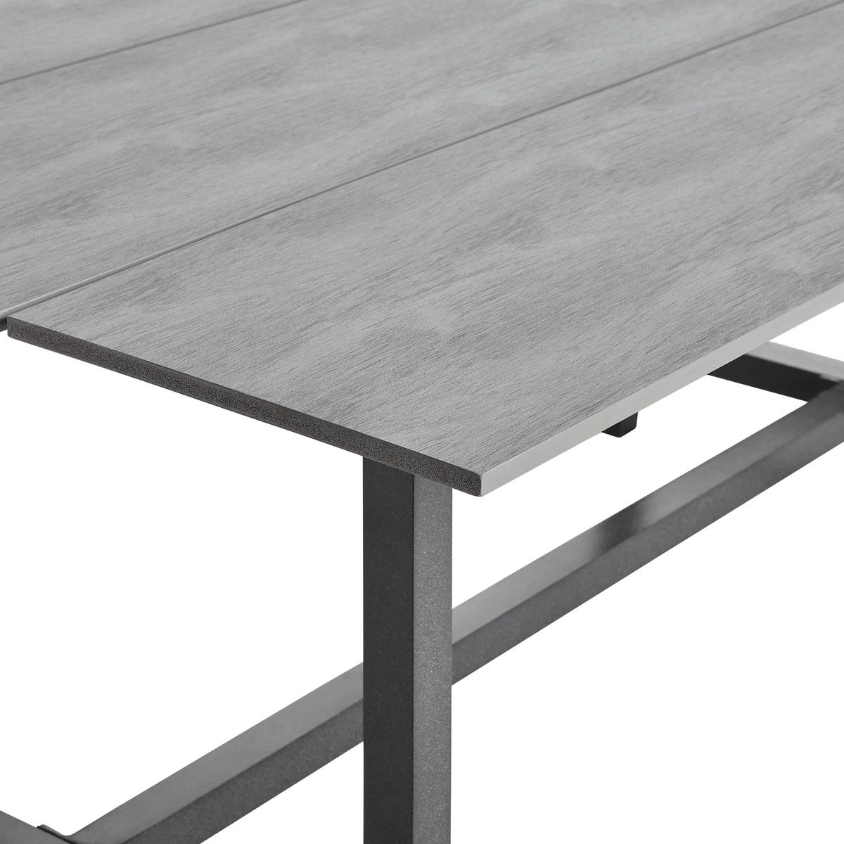 DINING-LOUNGESET 5-teilig  - Dunkelgrau/Hellgrau, Design, Kunststoff/Textil (259/199cm) - Amatio