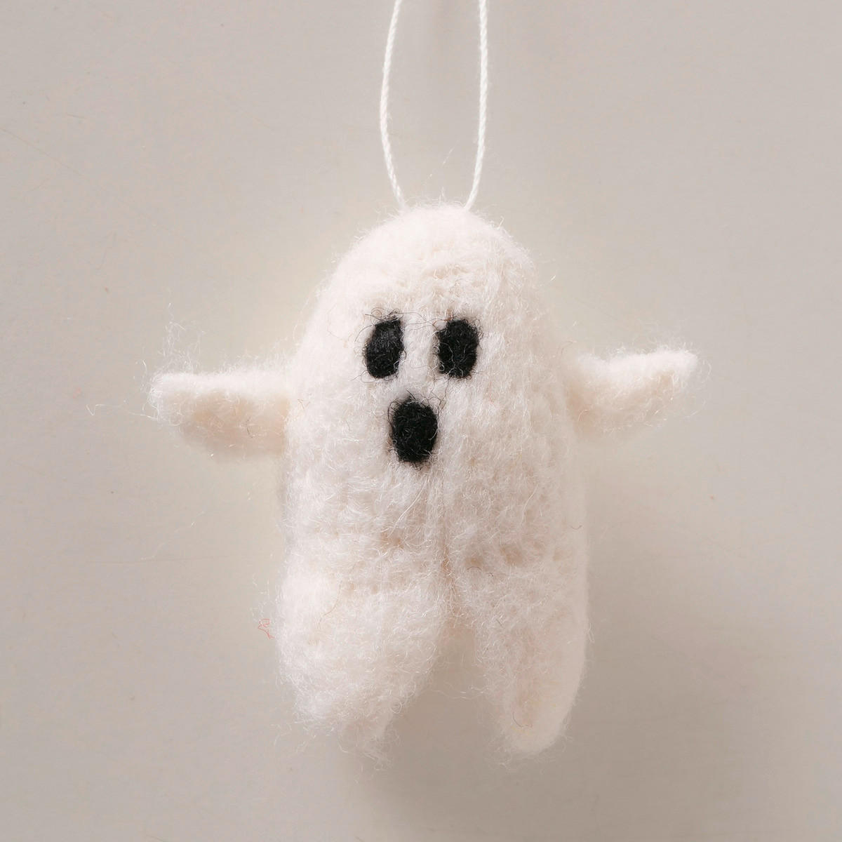 ZÁVĚSNÁ DEKORACE - krémová, Basics, textil/plast (6,5/3,5/6,5cm)