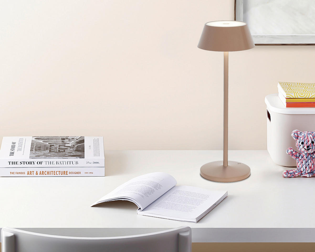 NAMIZNA SVETILKA ZA POLNJENJE        11/30 cm       - rjavosiva/črna, Design, kovina/umetna masa (11/30cm) - Dieter Knoll