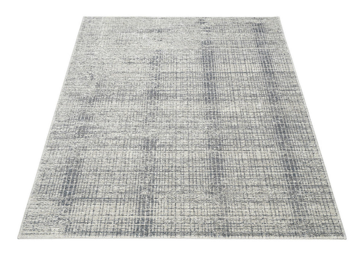 FLACHWEBETEPPICH 246/300 cm PLAINS Blau, Grau  - Blau/Grau, Design, Textil (246/300cm) - Musterring