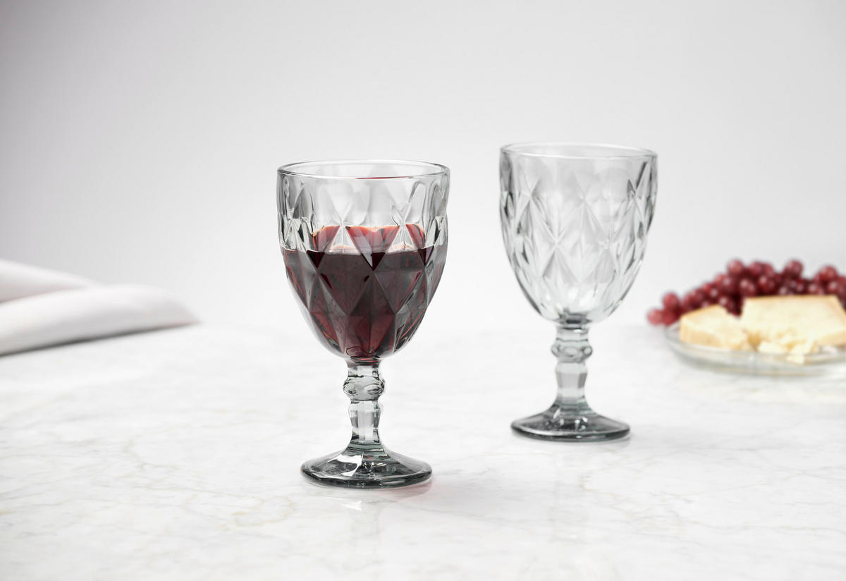 WEINGLAS 320 ml  - Grau, Basics, Glas (9/16,5cm) - Novel