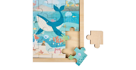 PUZZLE - Multicolor, Trend, Holzwerkstoff (22/22/0,8cm) - My Baby Lou