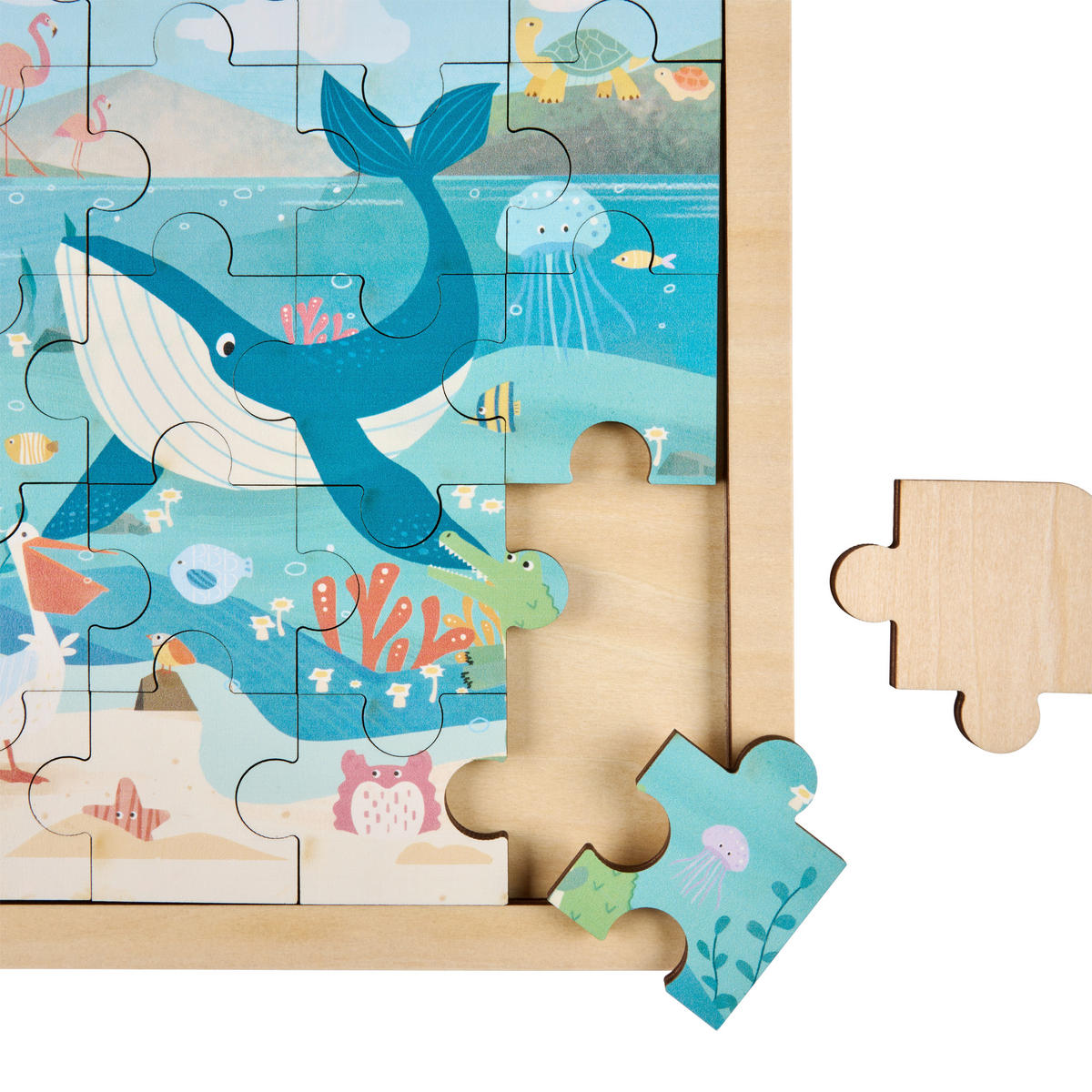PUZZLE - Multicolor, Trend, Holzwerkstoff (22/22/0,8cm) - My Baby Lou