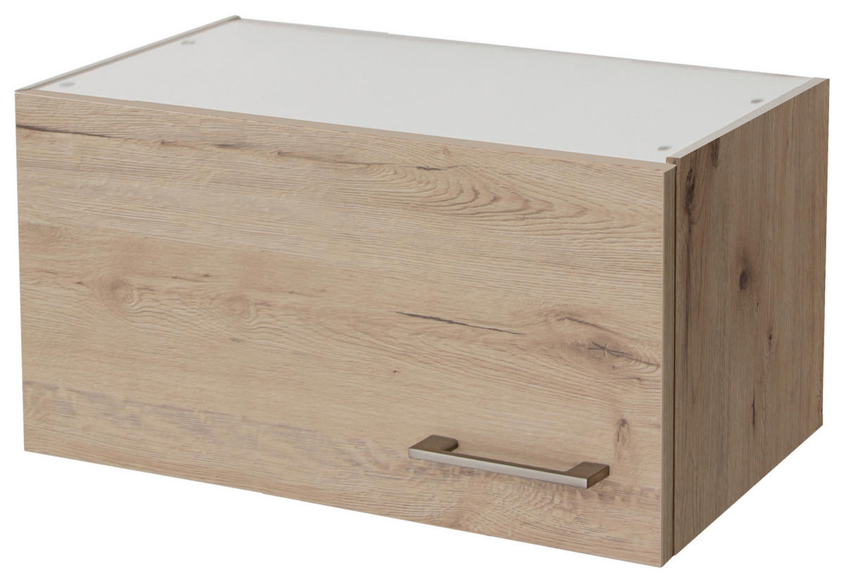KÜCHENOBERSCHRANK 60/32/32 cm  in Eiche San Remo  - Edelstahlfarben/Eiche San Remo, MODERN, Holzwerkstoff/Metall (60/32/32cm) - FlexWell