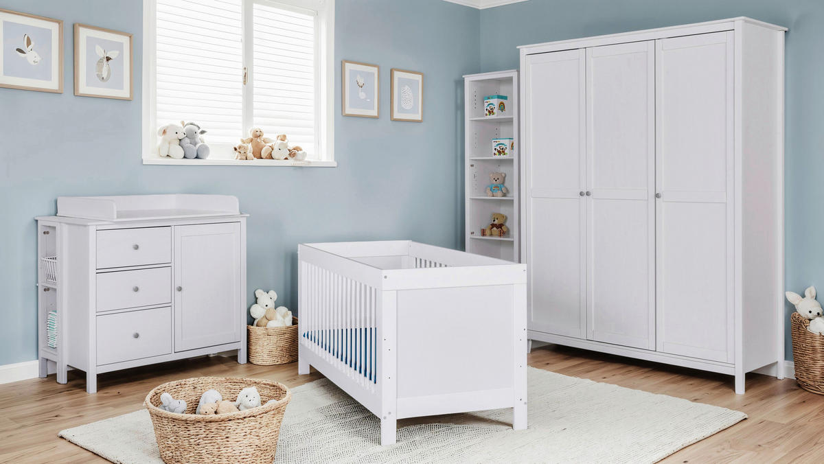 ORMAR ZA ODJEĆU bijela   - bijela/srebrne boje, Moderno, metal/drvo (155/210/60cm)