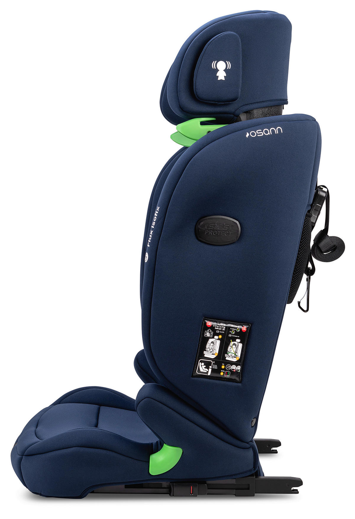 KINDERAUTOSITZ FLUX ISOFIX ECE R 129 i-SIZE  - Blau/Dunkelblau, Basics, Kunststoff/Textil (44/61,5/47cm) - Osann