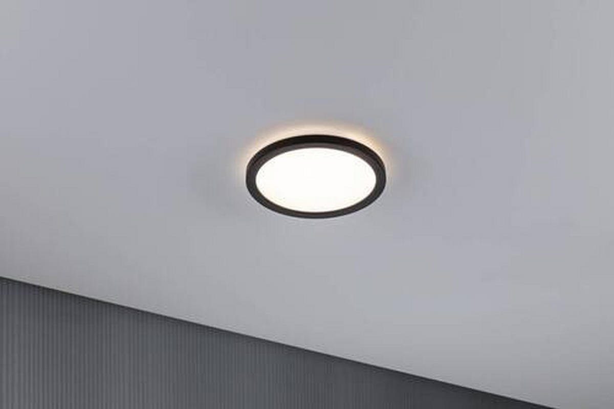 LED-PANEEL 19 cm  - Schwarz, Basics, Kunststoff (19cm) - Paulmann